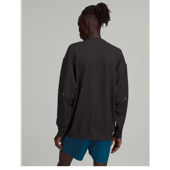 Men's Lululemon Relaxed-Fit Training Long Sleeve Crew Black Large - Picture 2 of 8